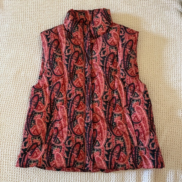 Free People Flora Puffer Vest – Pink Paisley – XS/S (oversized fit) - Picture 5 of 14